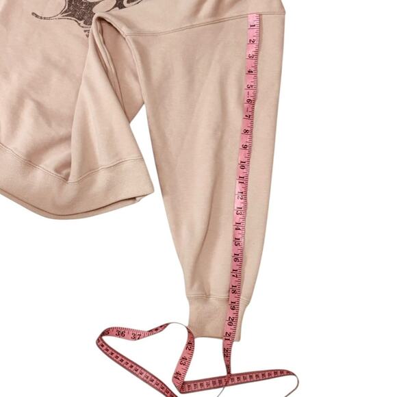 Hollister Butterfly Sweatshirt Dusty Rose Women's Size Medium - Picture 5 of 8